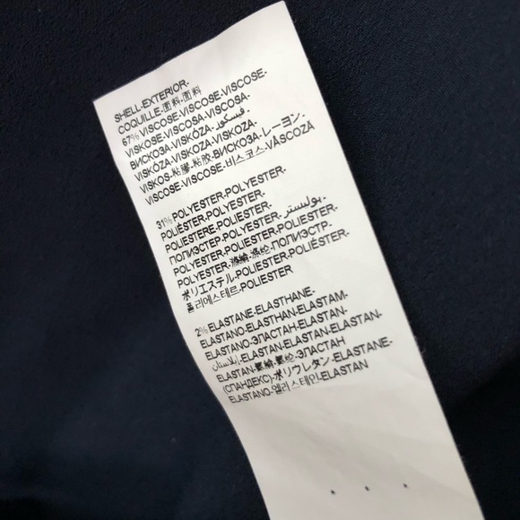 Desigual top, navy with black velvet detail, S - Picture 9 of 10